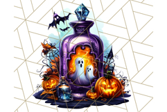 Bright Halloween Potion Bottle PNG Clipart, Holiday Elements Product Image 3