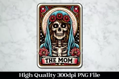 The Mom Tarot Card PNG Sublimation Design Product Image 1