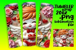 RADIANT 20oz Tumbler Wrap for Personal Use , 3D Cupid Product Image 1