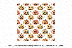 Halloween Pumpkin Pattern Png | Sublimation | Digital Paper Product Image 1