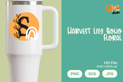 Harvest Lily Boho Floral Monogram Product Image 1