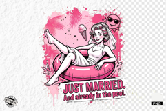 Summer Wedding Bride PNG Sublimation - Wedding PNG Product Image 1