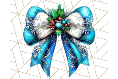 Bright Shiny Christmas Bows PNG Clipart, Winter Holiday Png Product Image 3