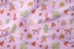 Wax Crayons Gingerbread Land Seeamless Patterns Product Image 6