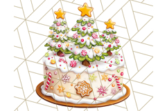 Cozy Christmas Bakery Clipart PNG, Holiday Cookie Art Product Image 3