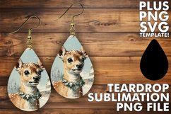 LUMINOUS TEARDROP EARRINGS PNG, Christmas Product Image 1