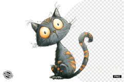 Halloween Black Cat Clipart Product Image 1