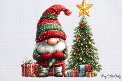Christmas gnome Winter clipart PNG Product Image 1