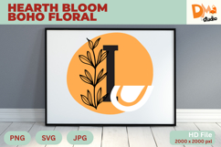 Hearth Bloom Boho Floral Monogram Product Image 1
