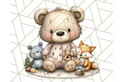 Woodland Nursery Baby Animals Clipart, Cute Animals Png Product Image 3