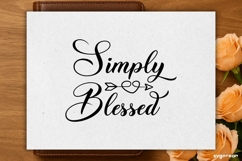 Simply Blessed SVG Engraved | Faith SVG Product Image 2