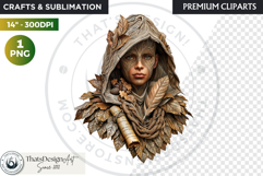 Fantasy Forest Spirit Clipart PNG, Enchanted Nature God Product Image 1