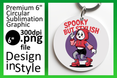 Sophisticated Round Design Car Coaster , Funny Ghost Product Image 1