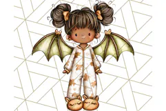 Halloween Fairy Clipart PNG, Spooky Cute Character Art Product Image 3