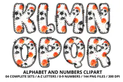 Watercolor Soccer Alphabert Numbers PNG Clipart 300DPI Product Image 4