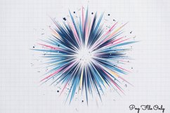 Happy New Year Fireworks Clipart PNG Product Image 1