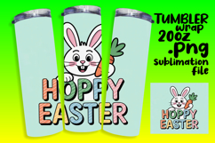 GORGEOUS 20oz Sublimation Template , Easter Bunny Product Image 1