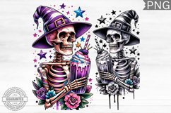 Halloween Skeleton Clipart - Halloween Skeleton Sublimation Product Image 1