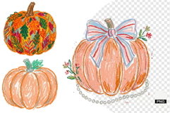 Hand-drawn Pumpkin Clipart Product Image 1