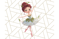 Nutcracker Ballet Clipart, Holiday Ballerina PNG Art Product Image 3