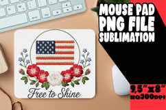 Sweet Mouse Mat Sublimation Magic, Patriotic Product Image 1
