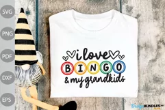 I Love Bingo and my Grandkids SVG Design / Bingo Funny SVG Product Image 1