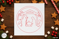 Nativity Coffee Coaster Laser Cut | Drink Coaster | SVG Product Image 2
