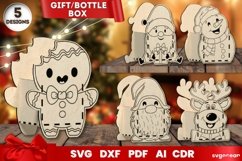 Christmas Gift Box Laser Cut SVG | CNC | Glowforge Product Image 1