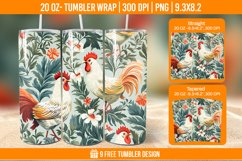 Hen Tumbler Wrap Designs, Sublimation Wrap Product Image 1