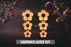 Summer Style Laser Cut Earrings SVG File Product Image 1