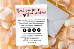 Thank you card for small business Portrait template Canva 07 Product Image 1