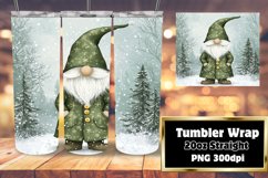 Christmas Gnome Sublimation Wrap for 20oz Tumblers Product Image 1