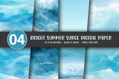 Bright Summer Surge Digital Paper Product Image 1