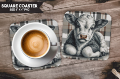Farm Animals Square Coaster PNG Bundle, Farm Animals PNG Product Image 13