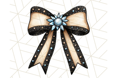 Western Style Bow PNG, Cute Cowboy, Cowgirl Coquette Png Product Image 3