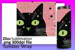 Rainbow of Feline Friends: Tumbler Wrap Sublimation Product Image 1