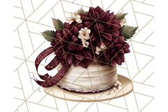 Floral Sewing Clipart PNG Vintage Sewing Elements Needlework Product Image 3