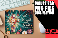 Bright MOUSE PAD Sublimation Style, Christian Product Image 1