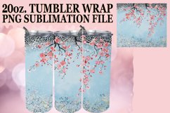 Shiny Leopard Flower Tumbler Wrap: Sublimation - 20oz Product Image 1