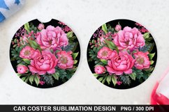 Bouquet Flowers - Coaster Sublimation Design Product Image 1