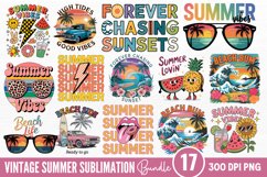 Vintage Summer Sublimation Bundle PNG Product Image 1