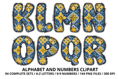 Mediterranean Lemon Alphabet PNG Summer Letters 300 DPI Product Image 3