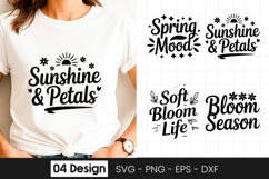 Sunshine and Petals Floral Quote SVG PNG Product Image 1