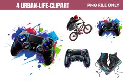 Urban Life Clipart PNG Product Image 1