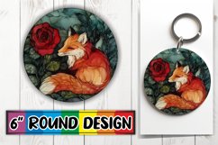 Radiant Ornaments Circle Sublimation PNG, Animals Product Image 1