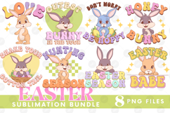 Easter Sublimation PNG Bundle Bunny Chick Farm Hip Hop Joy Product Image 1