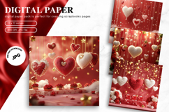 Heart Valentines Background Love Wallpaper Bokeh Backdrop_19 Product Image 1
