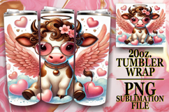 Sublimation Wonders 20oz tumbler wrap, Valentines Product Image 1