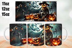 Halloween Pumpkins Mug Wrap Sublimation 11oz, 12oz, 15oz Product Image 1