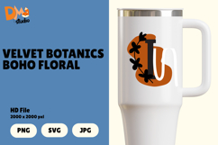 Velvet Botanics Boho Floral Monogram Product Image 1